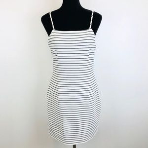 1.State Striped Havana Rib Knit Bodycon Dress